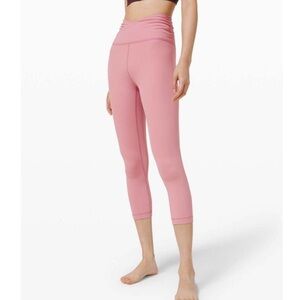 Lululemon align crop 21” cross waist tights pedal pushers crossover